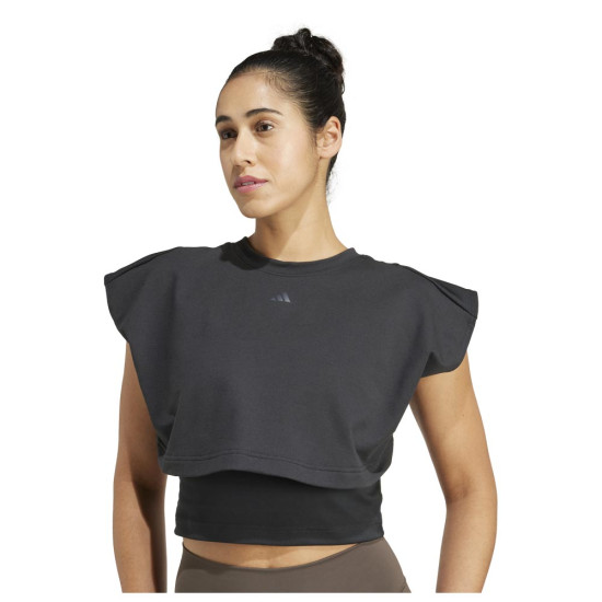 Adidas Γυναικεία αμάνικη μπλούζα Power Boxy French Terry 3-Stripes Tank Top